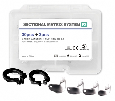 ZT Dental - Sectional Contoured Matrix With Hole + Carbon Ring F3