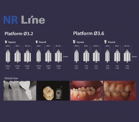 Dentium - NRLine rainbow Pre-milled Abutment Blank