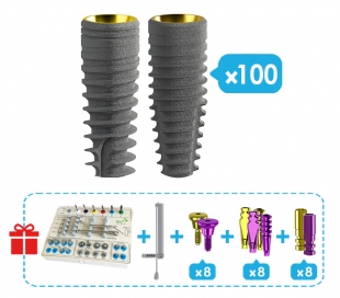 Bio3 Implants - 100x Surgical & Prosthetic Package