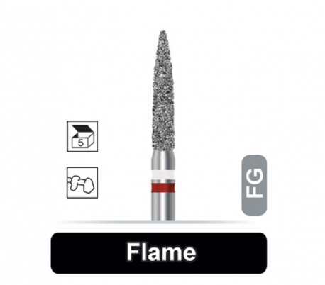 Dentalree - Diamond Zirconium Burs - Flame