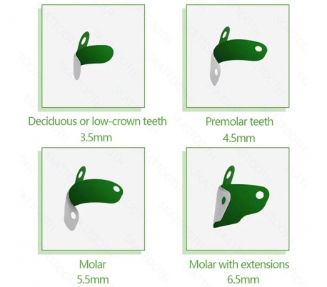 نوار ماتریکس سکشنال سوراخ دار با پوشش تفلون M4 2.0 تک سایز - ZT Dental