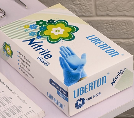 Liberton - PF Nitrile Blue Examination Gloves