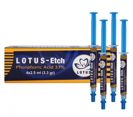 ژل اسید اچ 37% Lotus-Etch چهار سرنگ - لوتوس