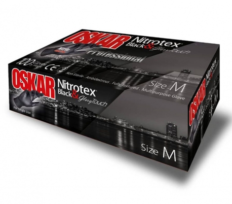 Harir - Oskar Nitrotex Black & GloryTouch Nitrile Examination Gloves