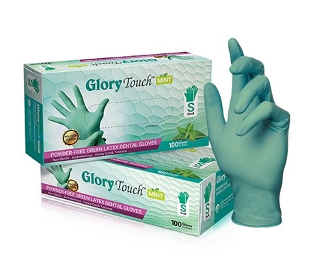 دستکش نیتریل بدون پودربا اسانس نعناع Supermax - Glory Touch