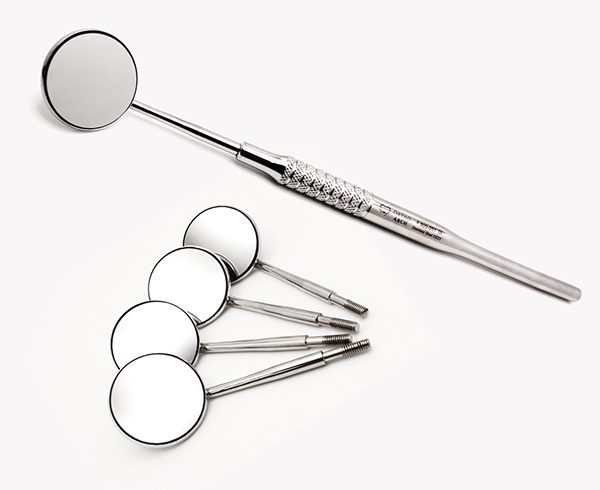انواع آینه های دندانپزشکی: معاینه، بیمار و سرآینه و دسته آینه - دندال