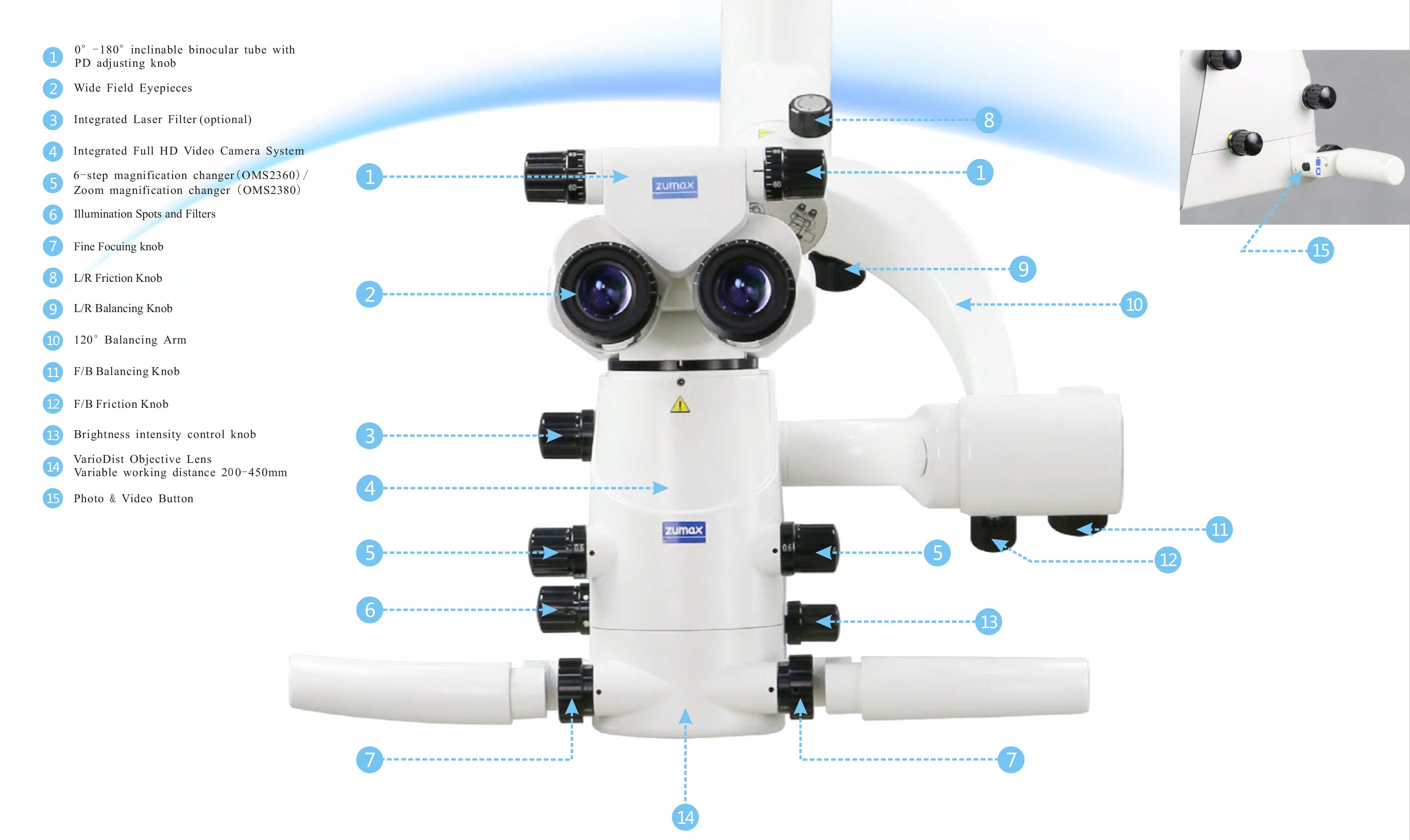 Zumax - OMS2360 Dental Microscope