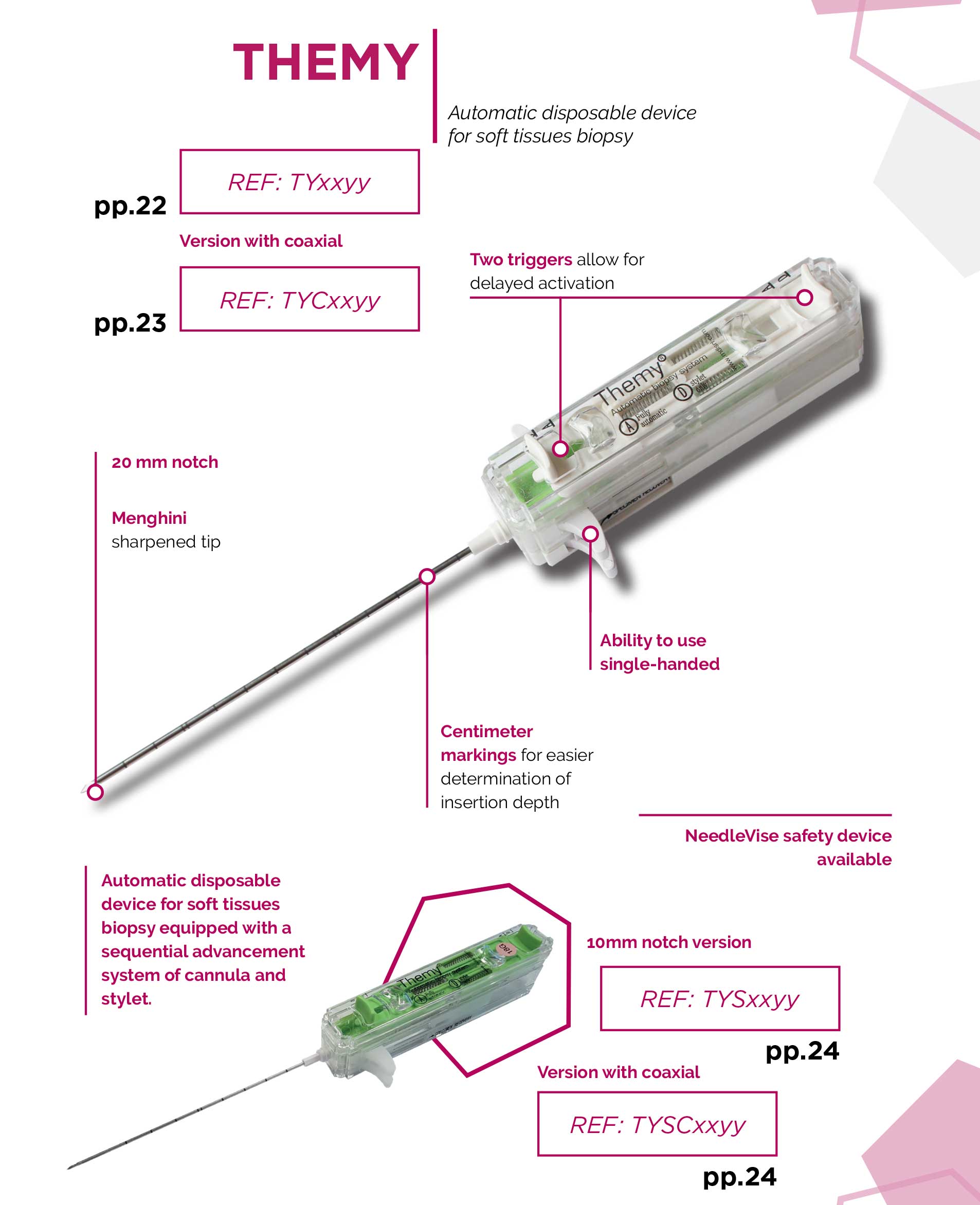 MDL - Themy Automatic Disposable Soft Tissue Biopsy Needle