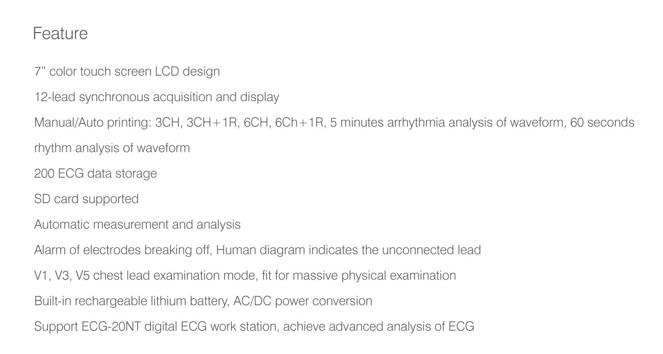 Zoncare - ZQ1206 Electrocardiograph