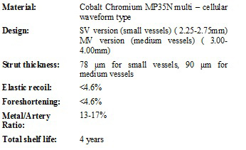 Rontis - Leader Plus Cobalt Chromium Coronary Stent