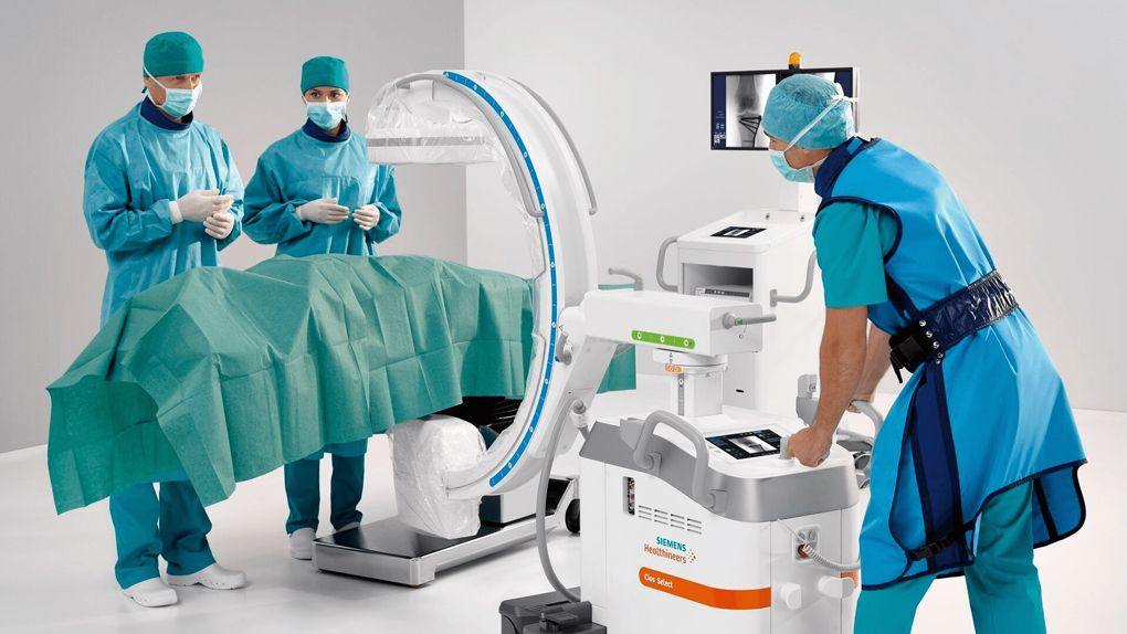 siemens Cios spine mobile c-arm & Intuitive ion robotic system