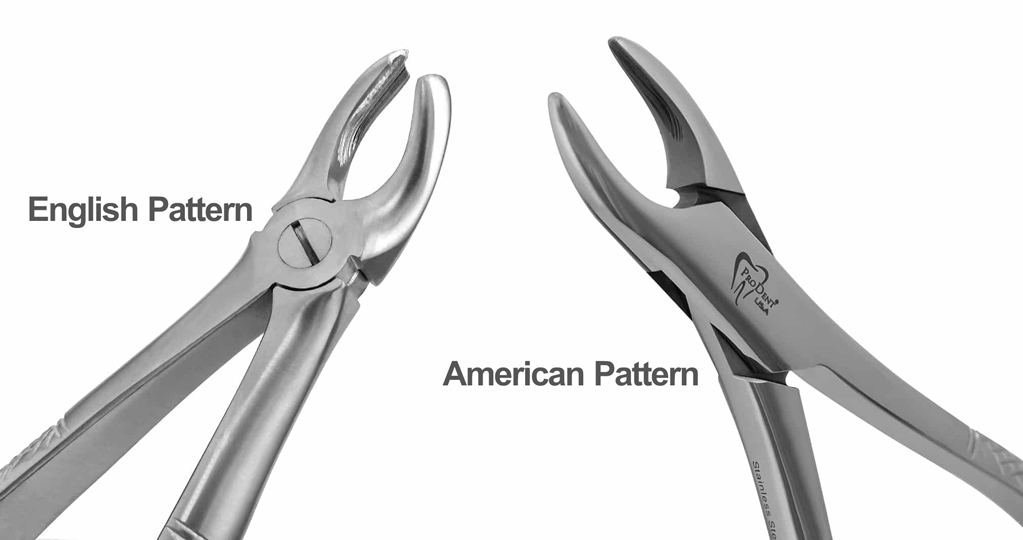 American and English Pattern Extraction Forceps