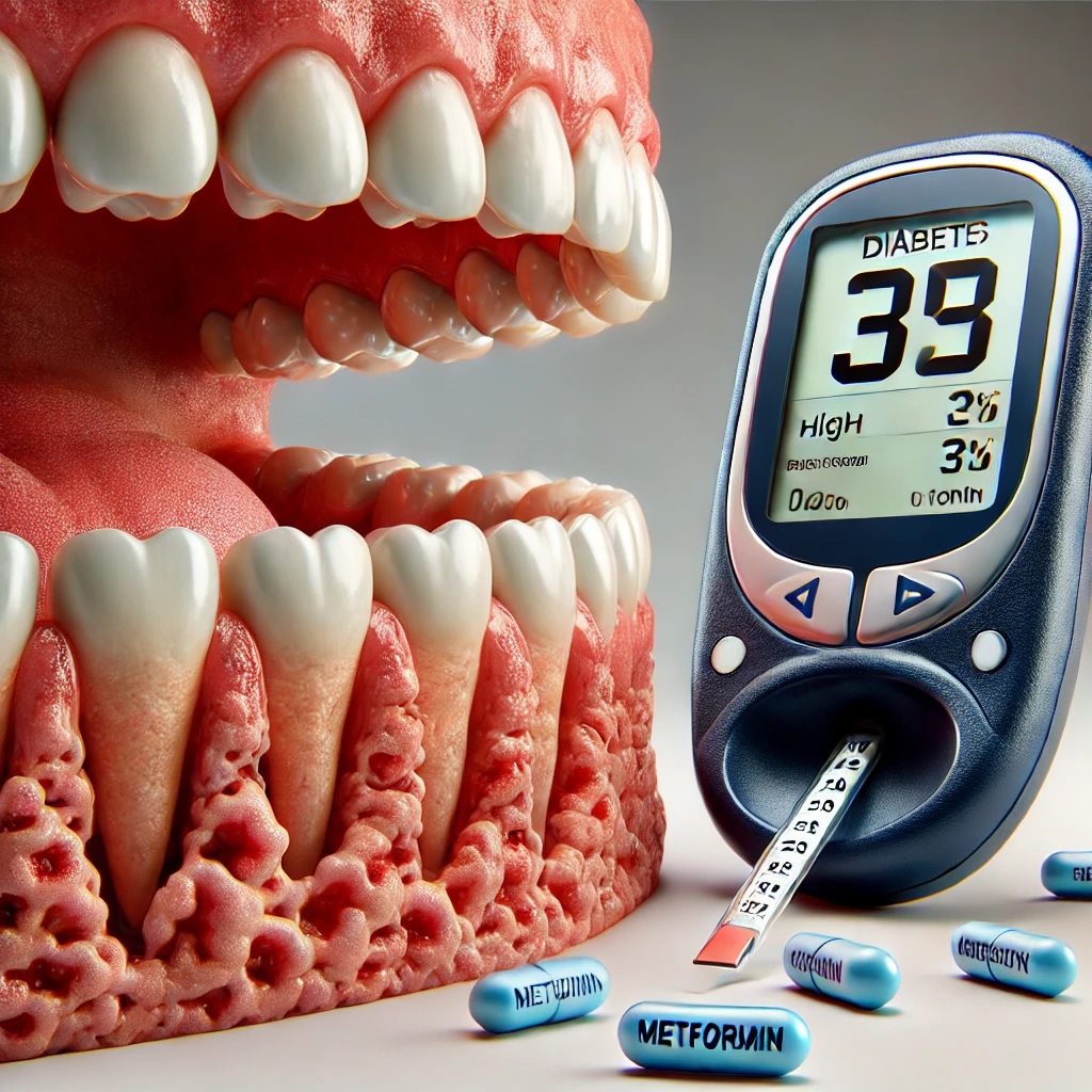 Can a common diabetes drug help treat gum disease and promote healthy aging?