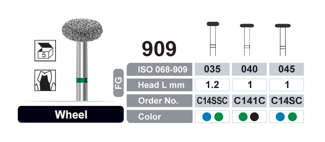 dentalree wheel burs