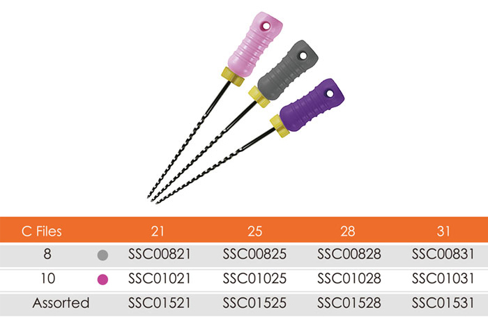 imd  C-PILOT Files  Special treated stainless steel allows high strength and maximum resistance to fracture