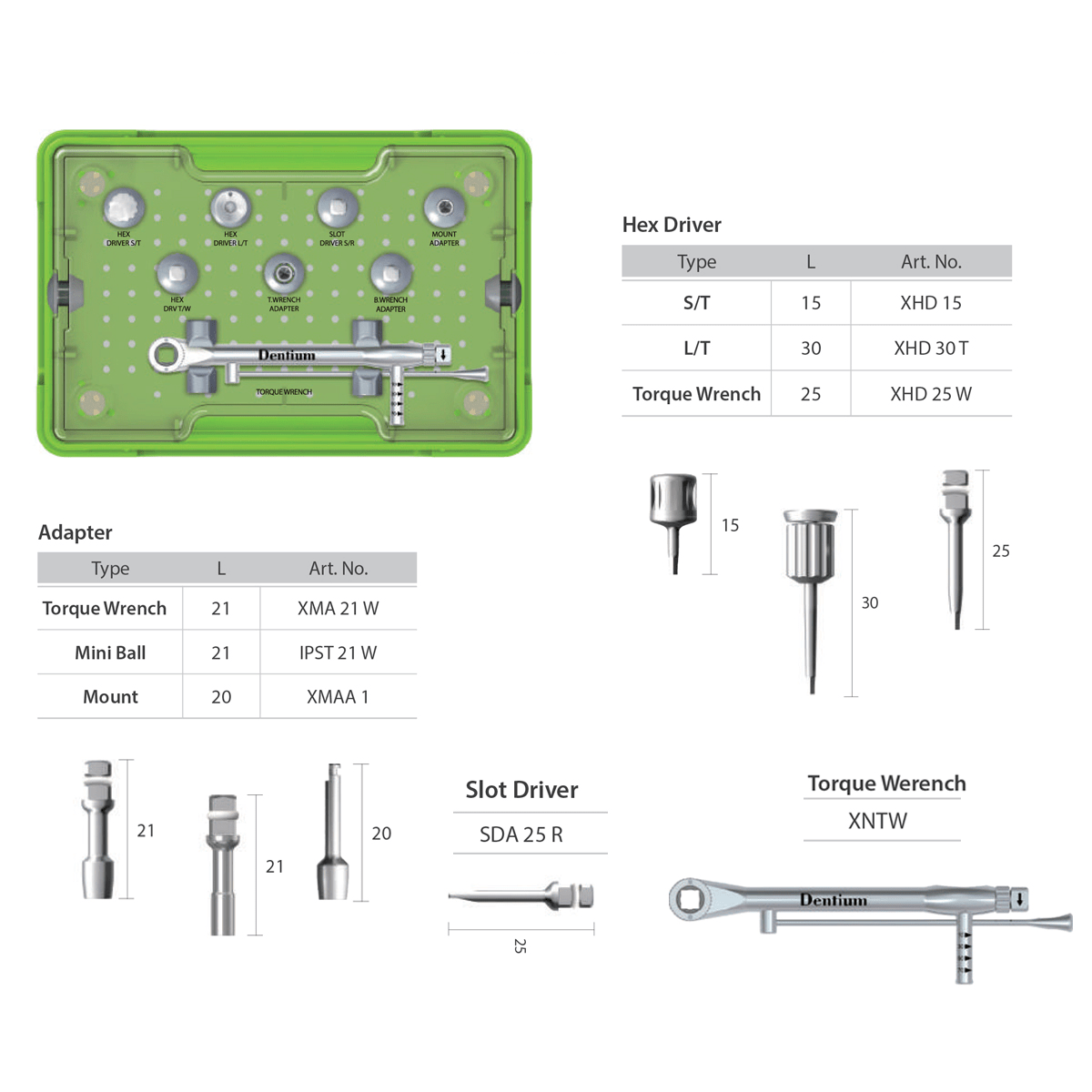 Dentium - SuperLine & Implantium Prosthetic Kit