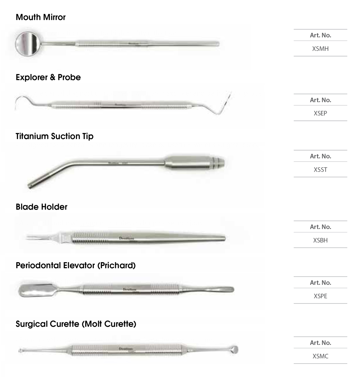 dentium surgical instrument set kit