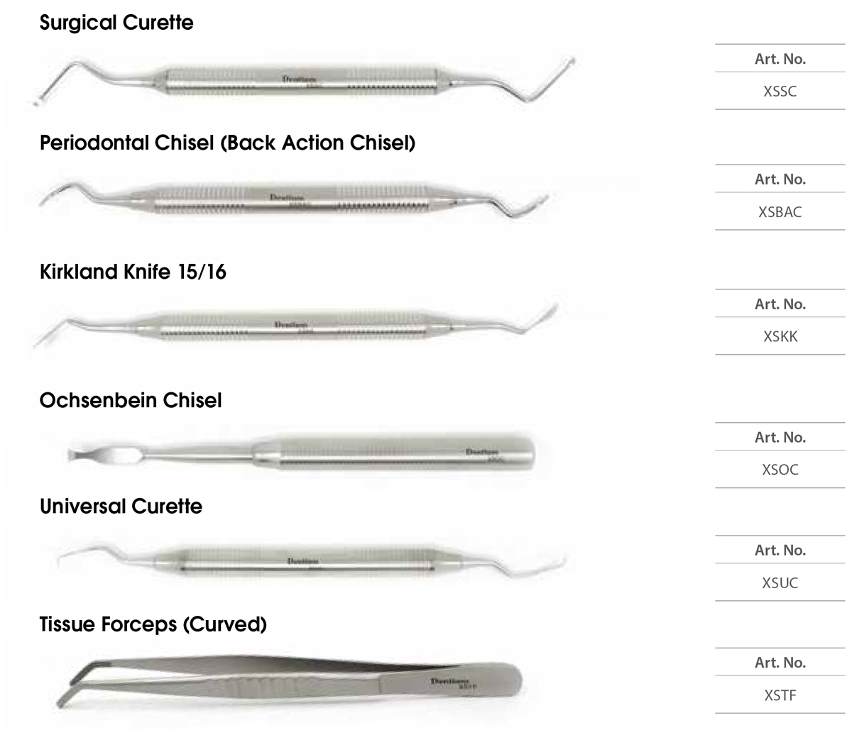 dentium surgical instrument set kit