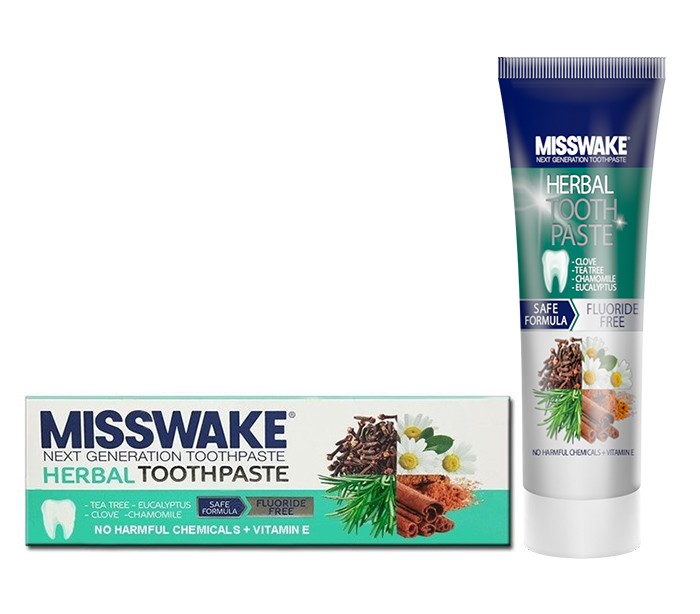 MissWake - Herbal Free Fluoride Toothpaste Pump 75ml